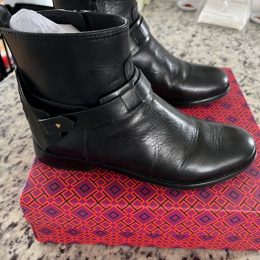 Tory Burch-Colton Flat Bootie/Black/8